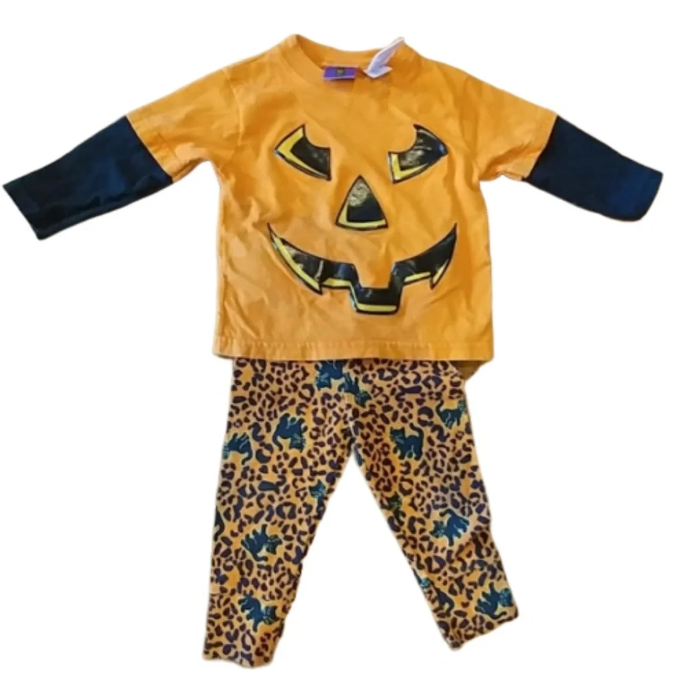 Halloween Unisex 18-month 2-piece Pumpkin Outfit